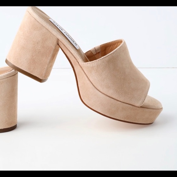 Steve Madden NWT Relax Blush Mules - Picture 3 of 3